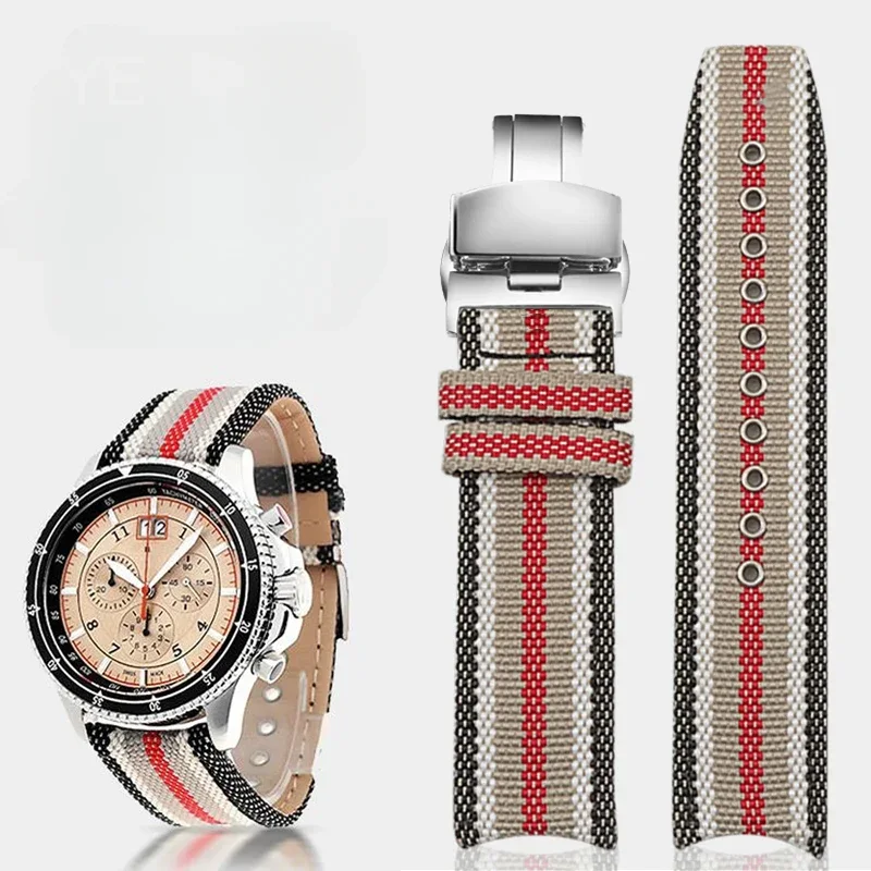 Men'S Accessories Burberry - Woven Nylon Watchbands for Burberry Bu7600