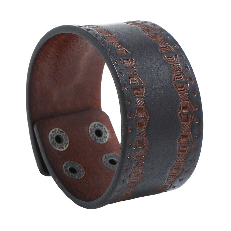Men Accessories Pk - Men's Punk Vintage Bracelet - Simple