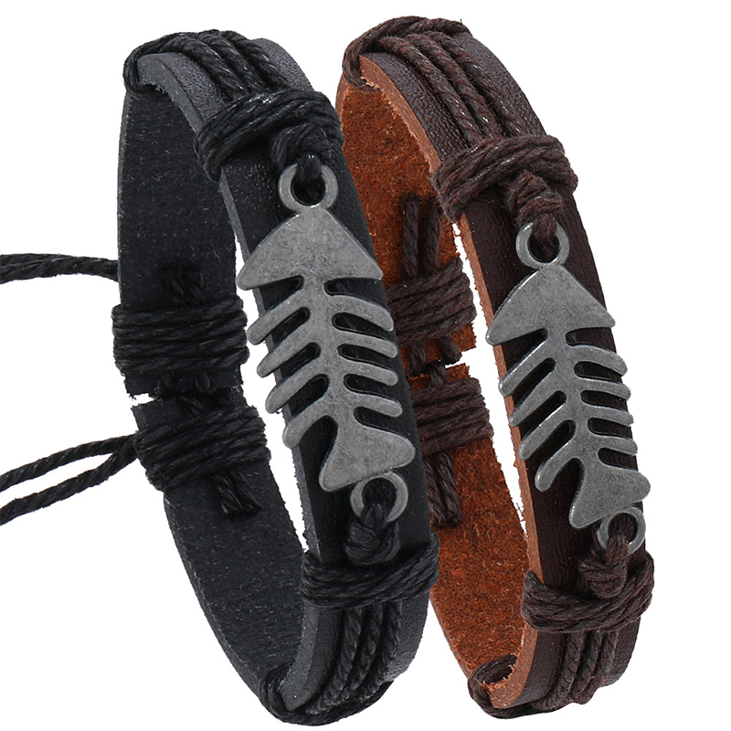 Trendy Retro Leather Woven Fis - Men Accessories Pk recension och pris