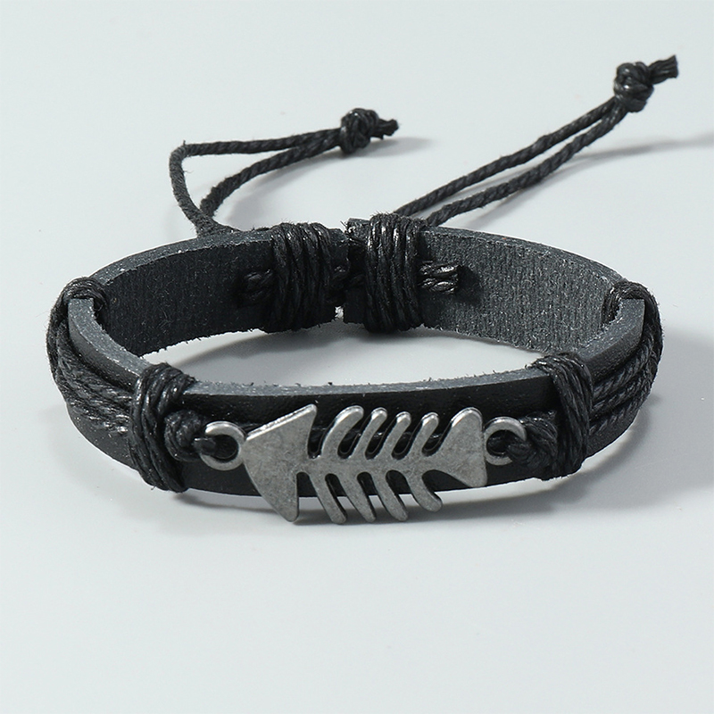 Trendy Retro Leather Woven Fis - Men Accessories Pk recension och pris