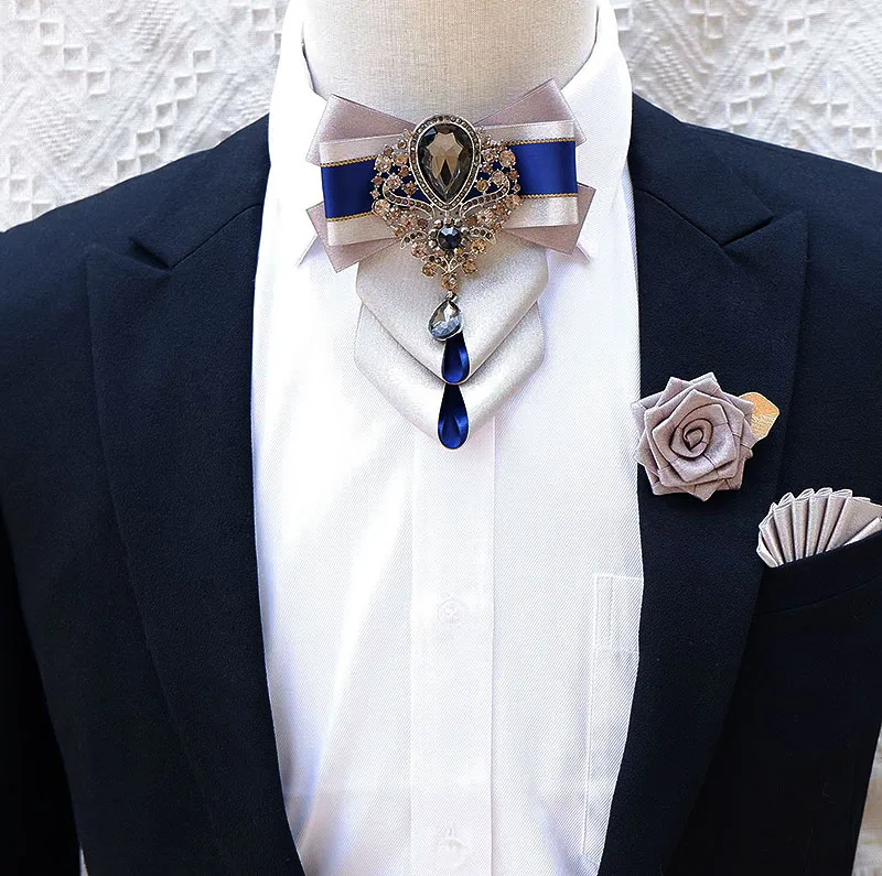Luxury Rhinestone Bow Tie Broo - Men'S Accessories High End recension och pris