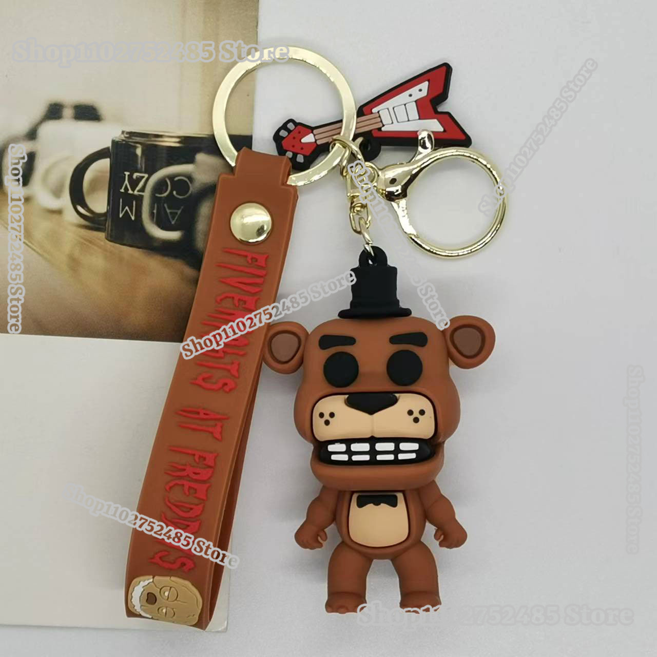 5pcs Cartoon Anime FNAF Figure - Men Accessories Ring recension och pris