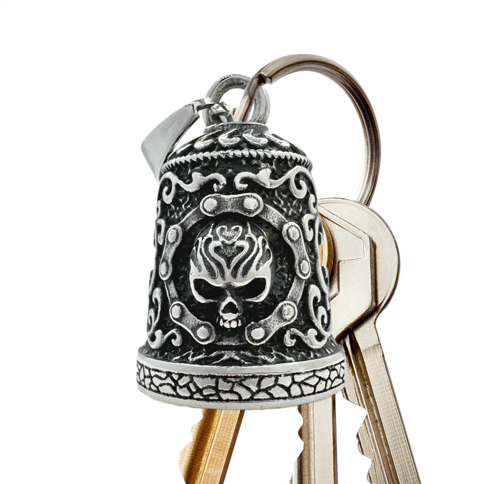 Skull Bell Charm Motorcycle Be - Men'S Accessories Chain recension och pris