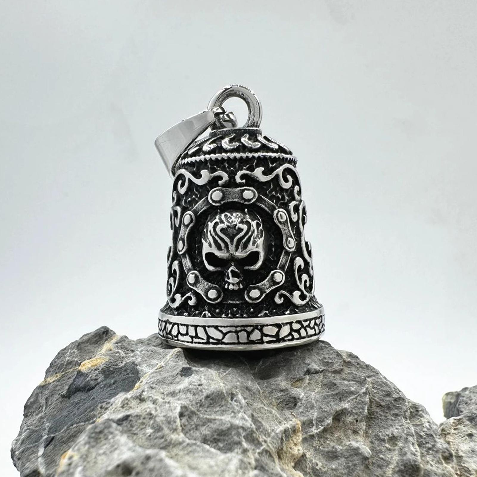 Skull Bell Charm Motorcycle Be - Men'S Accessories Chain recension och pris