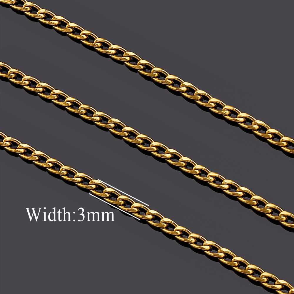 2meter Stainless Steel Lips NK - Men'S Accessories Chain recension och pris