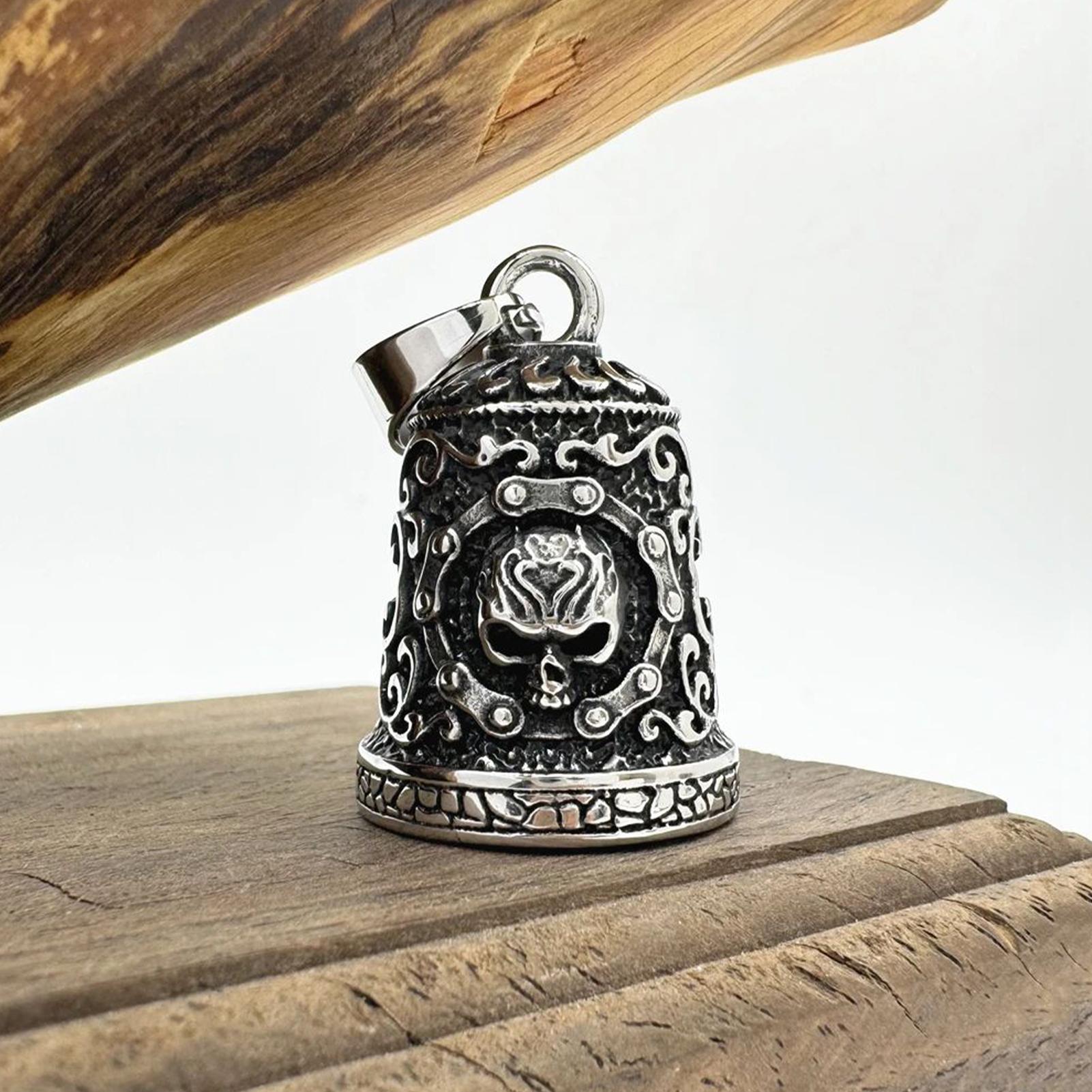 Skull Bell Charm Motorcycle Be - Men'S Accessories Chain recension och pris