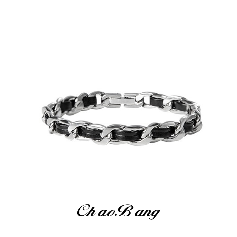 Trendy Titanium Steel Leather  - Men'S Accessories High End recension och pris