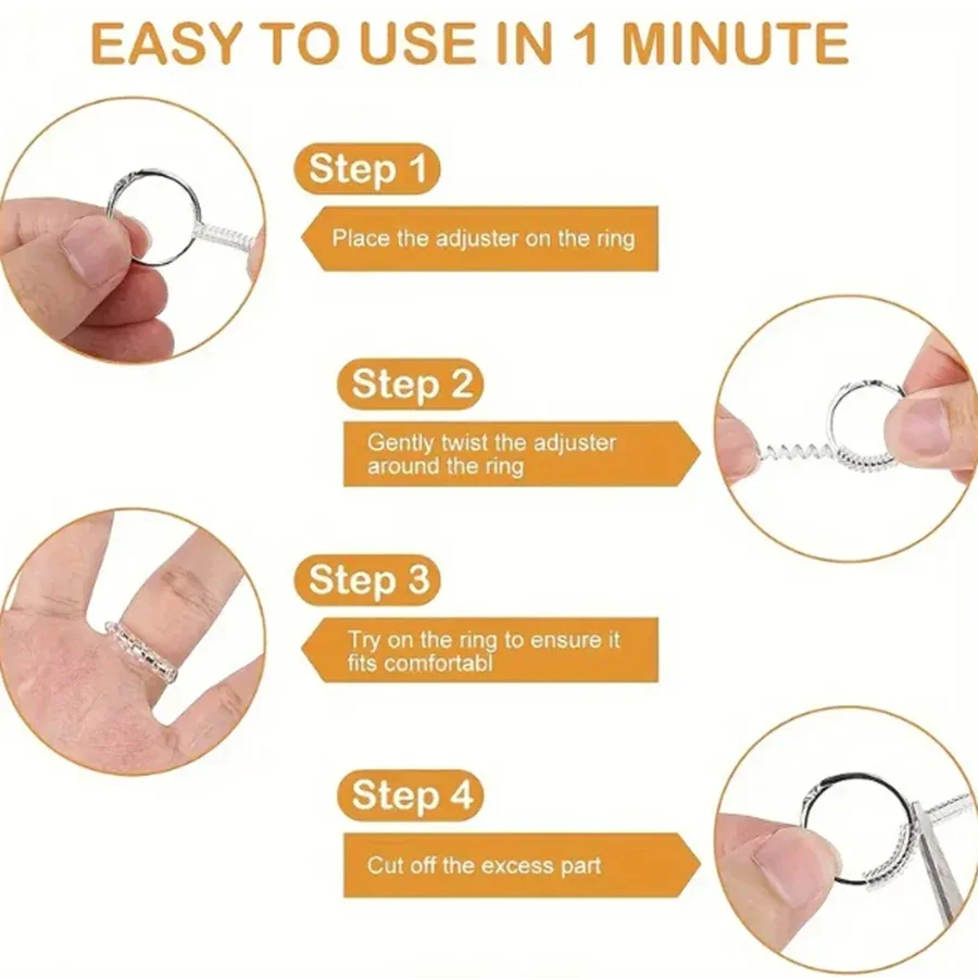 4/8pcs-Ring Size Adjuster-Invi - Men Accessories Ring recension och pris