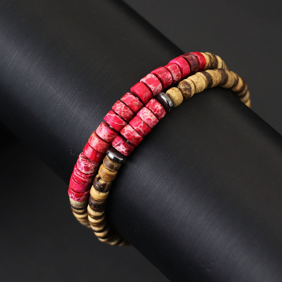 2Pcs Natural Coconut Husk Bead - Men'S Yoga Accessories recension och pris