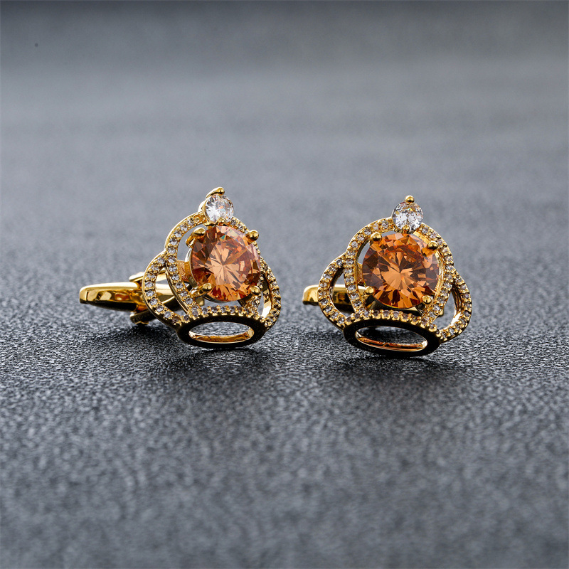 Men's Cufflinks Crown Zircon R - Men'S Accessories High End recension och pris