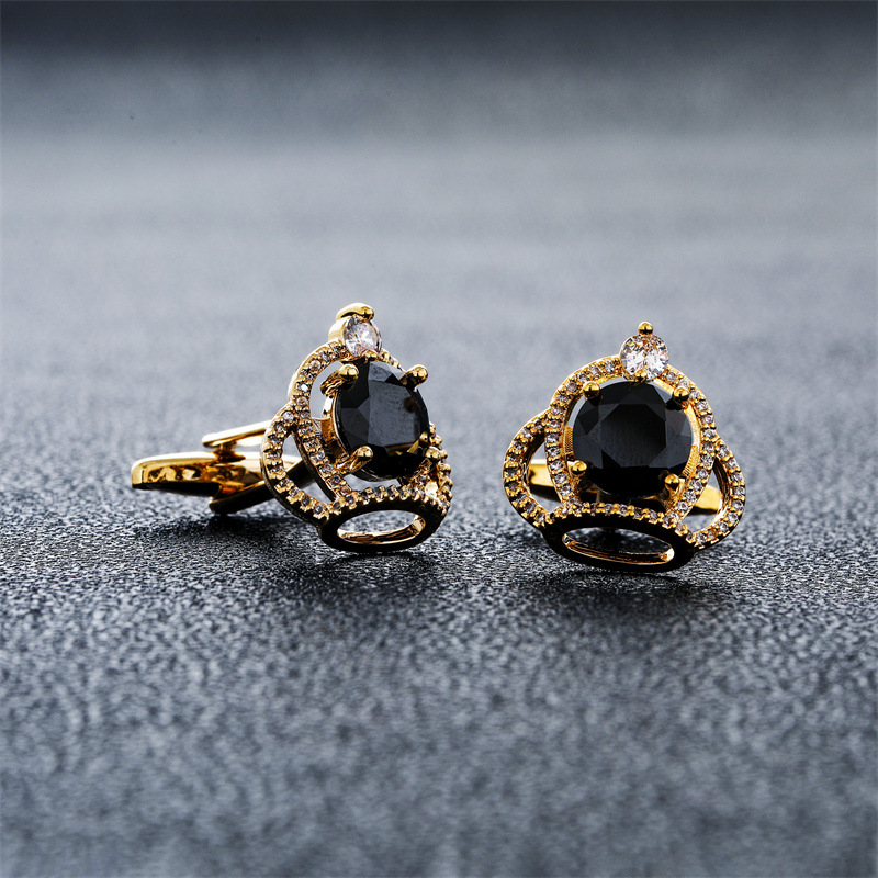 Men's Cufflinks Crown Zircon R - Men'S Accessories High End recension och pris