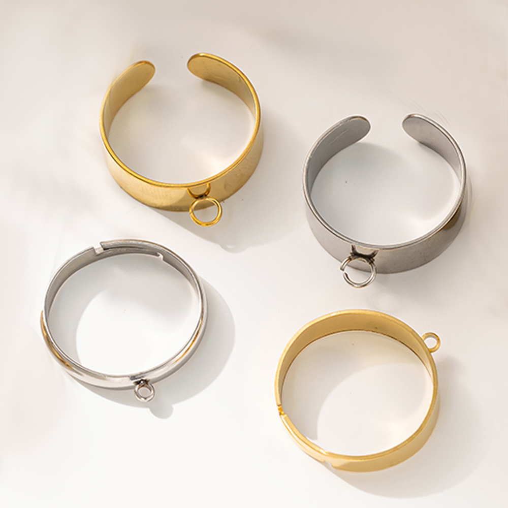 5pcs/Lot Stainless Steel Gold  - Men Accessories Ring recension och pris