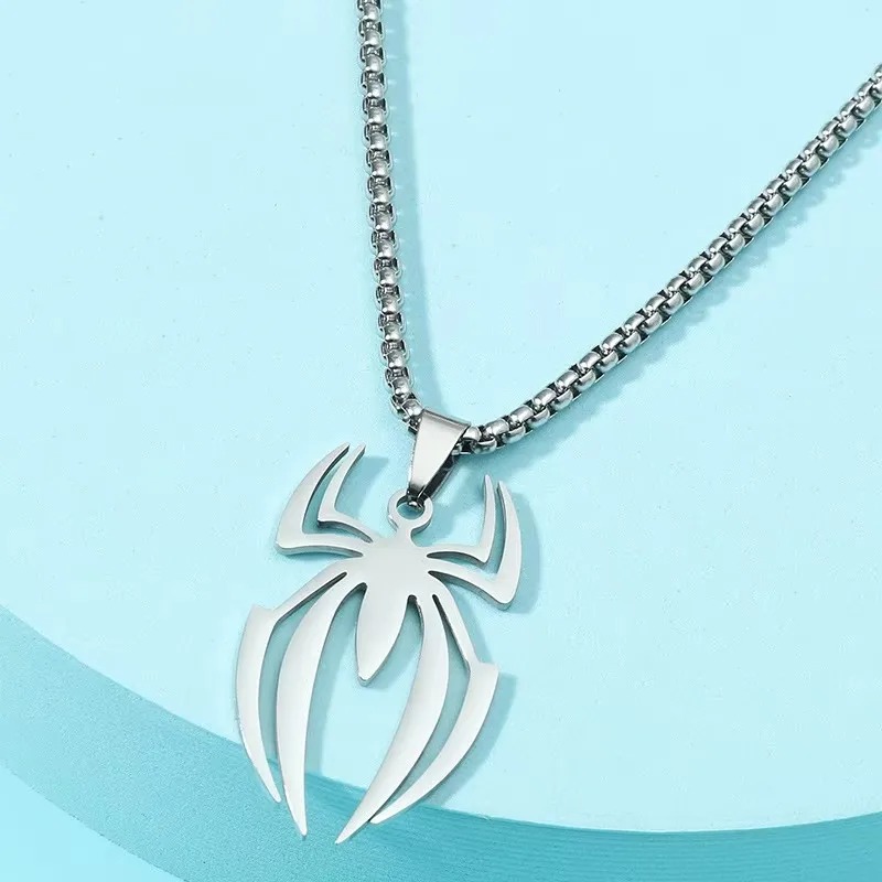 Gothic Spider Shape Necklace S - Men'S Accessories Chain recension och pris