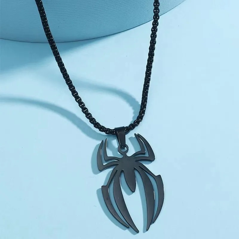 Gothic Spider Shape Necklace S - Men'S Accessories Chain recension och pris
