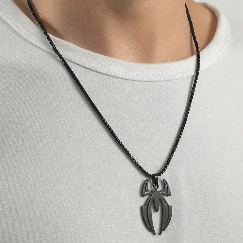 Gothic Spider Shape Necklace S - Men'S Accessories Chain recension och pris