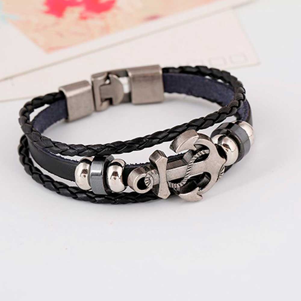 Multi Layered Vintage Leather  - Men Accessories Pk recension och pris